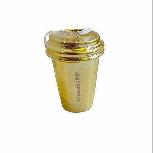 Starbucks Coffee Cup 2012 Gold Holiday Ornament